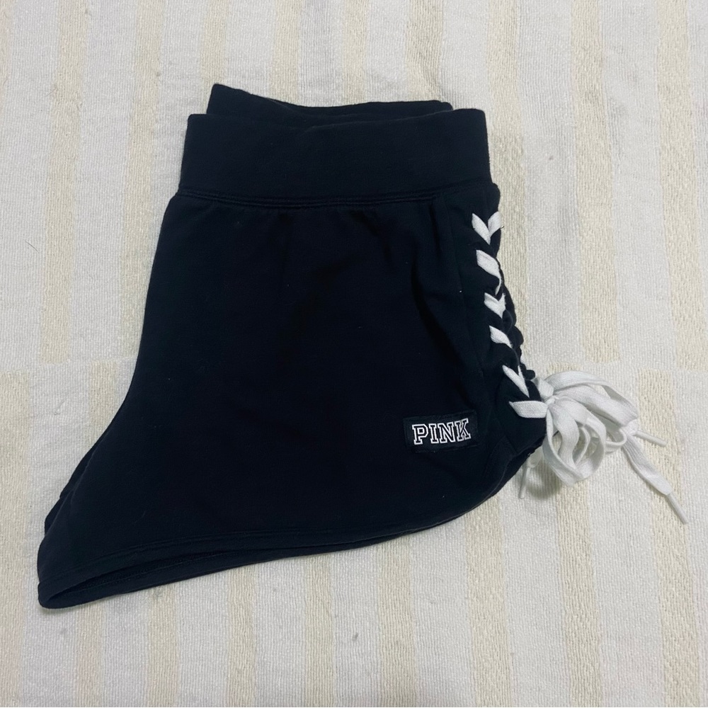 🆕 VS PINK Varsity Shorts 🖤🤍